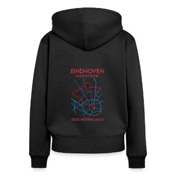 Eindhoven, Marathon – 2025 - Netherlands - Women's Premium Organic Zip Hoodie - black - Back - Julia (174cm)