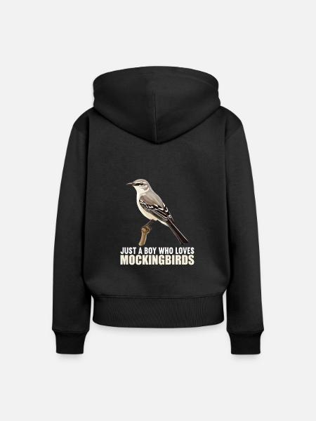Spottdrosseln Spottdrossel - Frauen Premium Bio Zip Hoodie - Schwarz