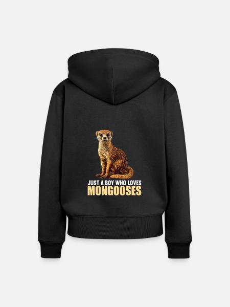 Mungos Mungo - Frauen Premium Bio Zip Hoodie - Schwarz
