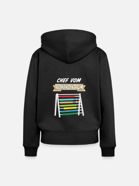 CHEF VOM RECHENZENTRUM - Frauen Premium Bio Zip Hoodie - Schwarz