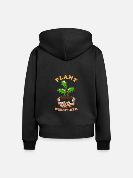 Gärtner Geschenk - Frauen Premium Bio Zip Hoodie - Schwarz