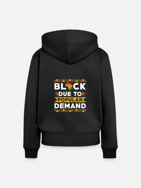 Black People - Frauen Premium Bio Zip Hoodie - Schwarz