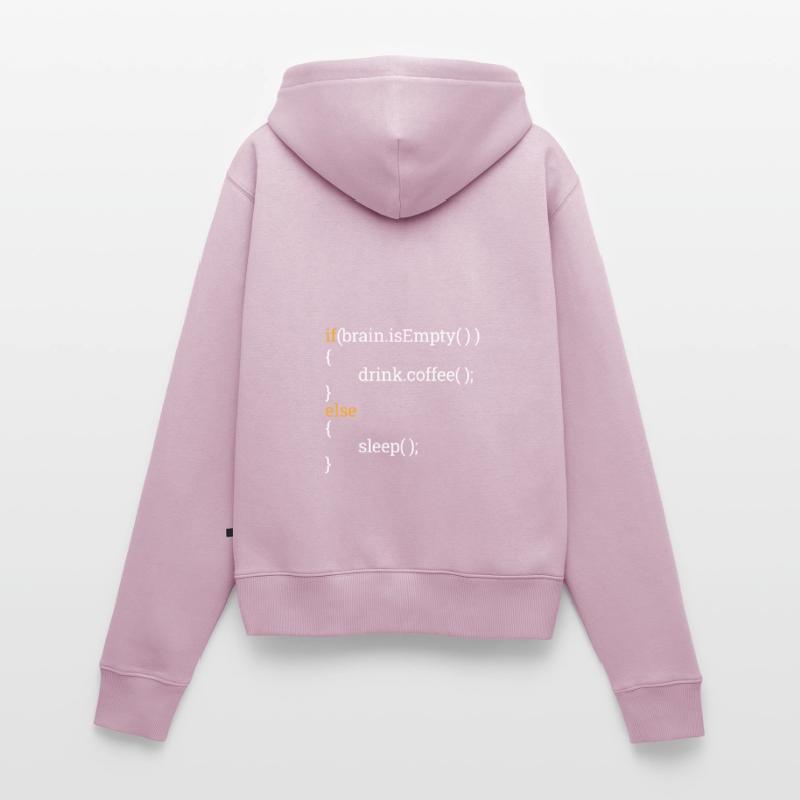 Programmierer Informatik Student Müde Kaffee C++ Frauen Premium Bio Zip Hoodie