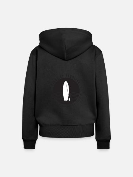 Stand Up Paddle - Frauen Premium Bio Zip Hoodie - Schwarz