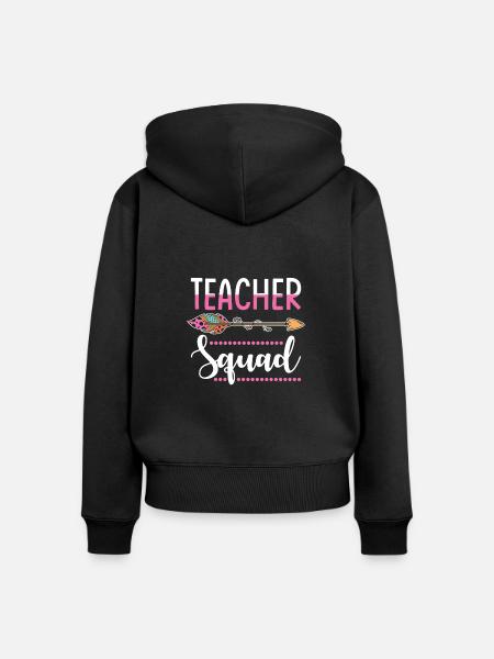 Lehrerin Gruppe - Frauen Premium Bio Zip Hoodie - Schwarz