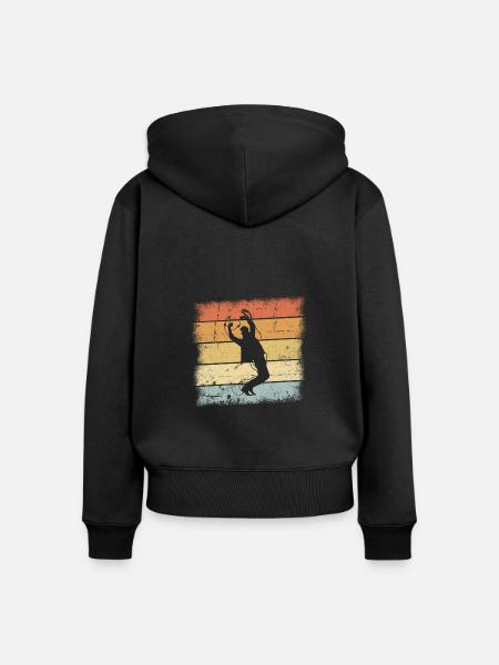 Tanzen Sunset - Frauen Premium Bio Zip Hoodie - Schwarz