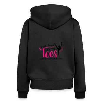 Ballet Ballerina Dance Dancer Dancing Ballet Gift - Women's Premium Organic Zip Hoodie - black - Back - Julia (174cm)