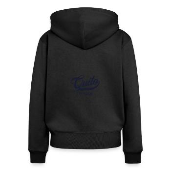 Retro Ecuador Stadt - Vintage Quito - Frauen Premium Bio Zip Hoodie - Schwarz - Hinten - Julia (174cm)