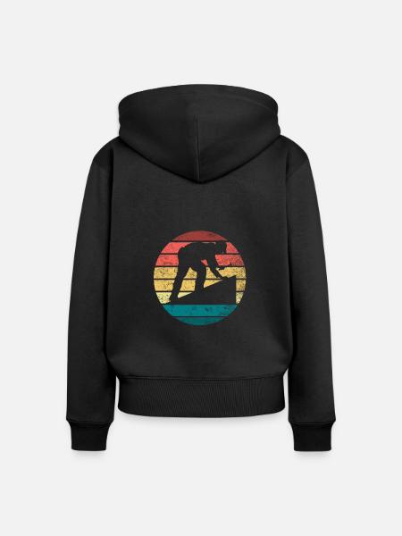 Dachdecker - Frauen Premium Bio Zip Hoodie - Schwarz