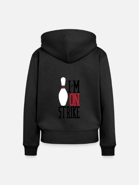 Strike-Modus - Frauen Premium Bio Zip Hoodie - Schwarz
