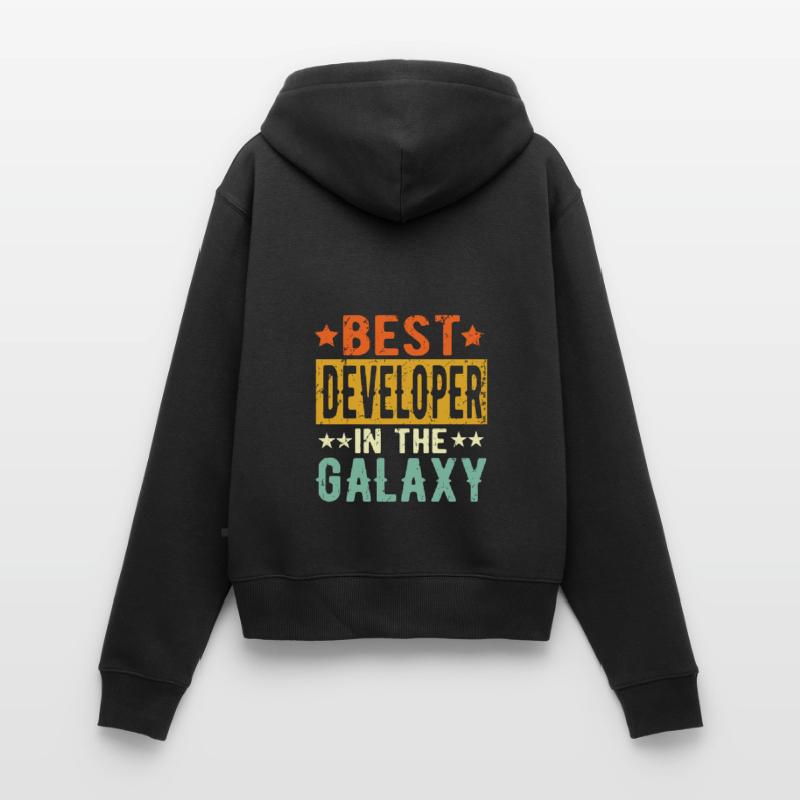 Best Developer ever Developer Gift Women's Premium Organic Zip Hoodie