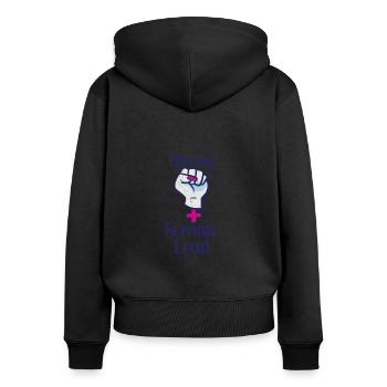 Feminist Feminism Actor Theater Drama Teacher - Women's Premium Organic Zip Hoodie - black - Back - Julia (174cm)