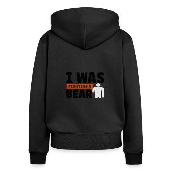 Hand Arm Amputee Assembly Required Amputation - Women's Premium Organic Zip Hoodie - black - Back - Julia (174cm)