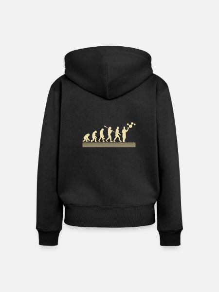 Biologe Evolution - Frauen Premium Bio Zip Hoodie - Schwarz