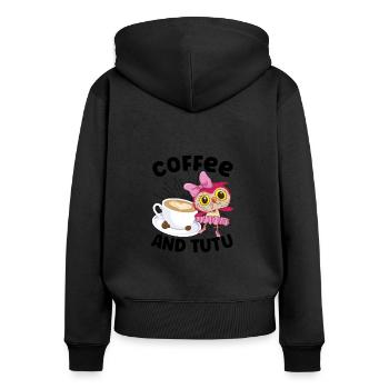 Ballet Ballerine Danse Danse Danse Ballet Cadeau - Sweat à capuche zippé Premium bio Femme - noir - Dos - Julia (174cm)