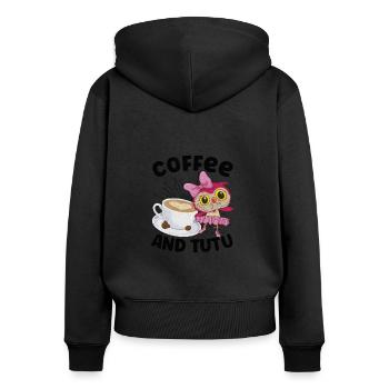 Ballet Ballerina Dance Dancer Dancing Ballet Gift - Frauen Premium Bio Zip Hoodie - Schwarz - Hinten - Julia (174cm)