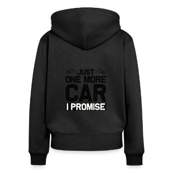 Exotic Car Motor Lovers - Women's Premium Organic Zip Hoodie - black - Back - Julia (174cm)