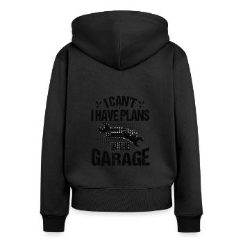 Mechanic Technician Craftsman Garage Car Hobbyist - Women's Premium Organic Zip Hoodie - black - Back - Julia (174cm)