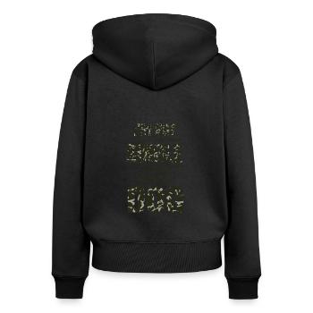 Propriétaire de chien Propriétaire de chien Propriétaire de chien Amoureux des chiens Gassi - Sweat à capuche zippé Premium bio Femme - noir - Dos - Julia (174cm)