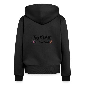 Sewing Machine Fun Sewing Sewing Sewing Fan Hobby - Women's Premium Organic Zip Hoodie - black - Back - Julia (174cm)