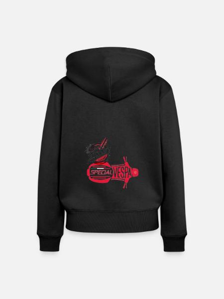 Surf - Special - Frauen Premium Bio Zip Hoodie - Schwarz