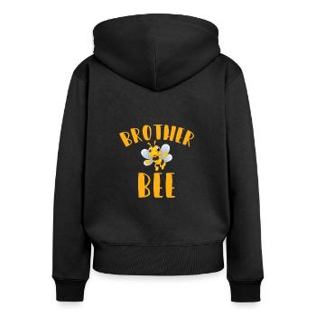 Bienen Imkerei Imker Honig Bienenzüchter Lustig - Frauen Premium Bio Zip Hoodie - Schwarz - Hinten - Julia (174cm)