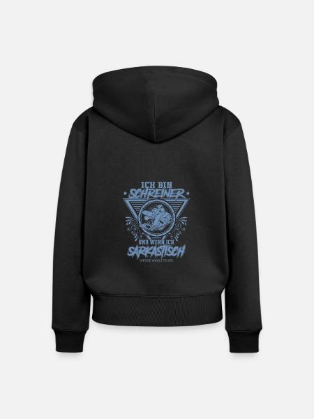 Schreiner Geschenkideen - Frauen Premium Bio Zip Hoodie - Schwarz