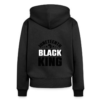 Love June Black Culture Black History Month - Women's Premium Organic Zip Hoodie - black - Back - Julia (174cm)