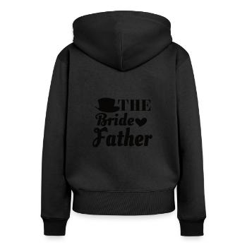 Vater Der Braut Heirat Hochzeit Ehefrau Poltern - Frauen Premium Bio Zip Hoodie - Schwarz - Hinten - Julia (174cm)