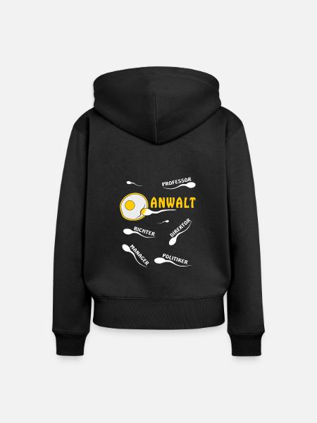 ANWALT - Frauen Premium Bio Zip Hoodie - Schwarz