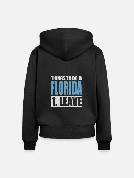 Florida Meme - Frauen Premium Bio Zip Hoodie - Schwarz