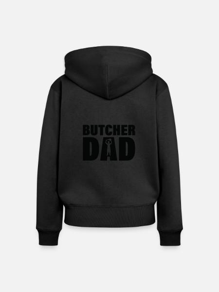 Job - Metzger-Vater - Frauen Premium Bio Zip Hoodie -
