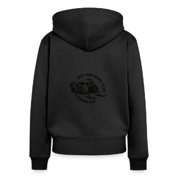 Snowmobile Snowmobile Winter Sports Gift Idea - Women's Premium Organic Zip Hoodie - black - Back - Julia (174cm)