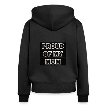 Beste Mama Überhaupt Muttertag Mutter Geschenk - Frauen Premium Bio Zip Hoodie - Schwarz - Hinten - Julia (174cm)