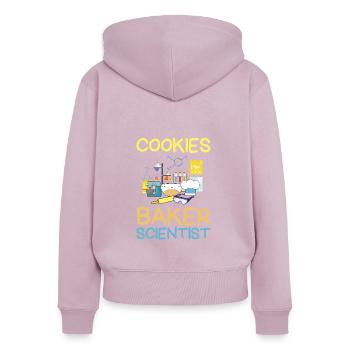 Bakers Schwestern Kekse Für Familienmädchen - Frauen Premium Bio Zip Hoodie - Altrosa - Hinten - Julia (174cm)