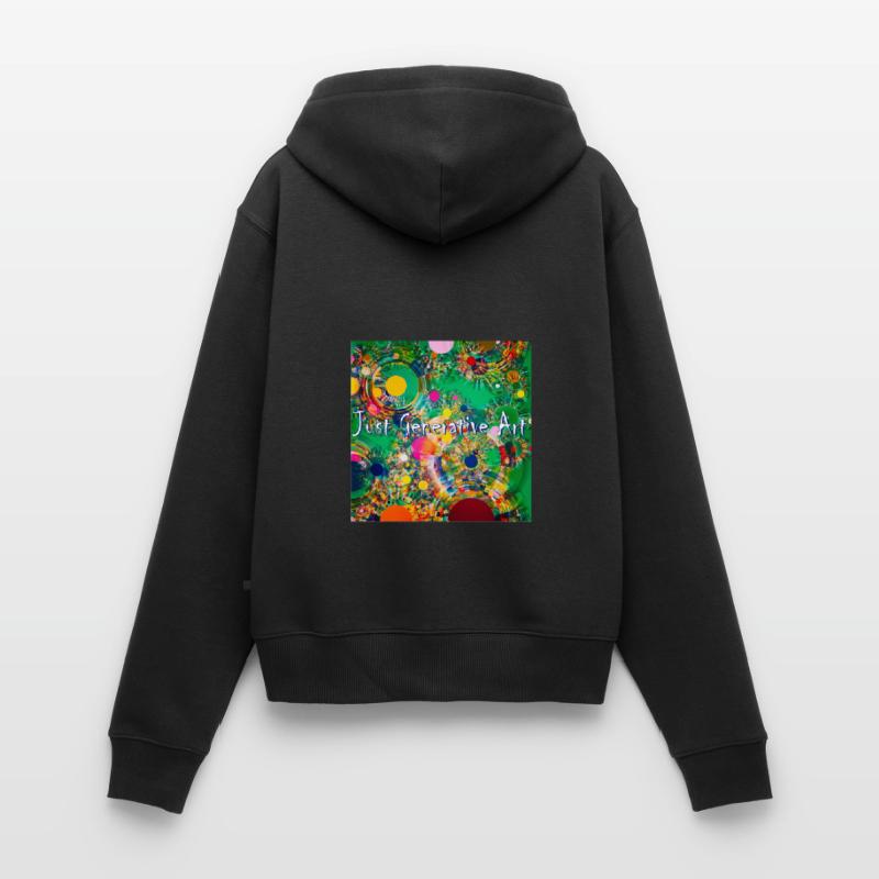 Nur Generative Kunstprogrammierung Bildcode Frauen Premium Bio Zip Hoodie