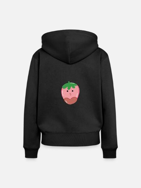 Kawaii Candy - Frauen Premium Bio Zip Hoodie - Schwarz