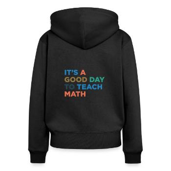 Teaching mathematics teachers - Women's Premium Organic Zip Hoodie - black - Back - Julia (174cm)