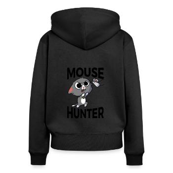 Mouse hunters - Women's Premium Organic Zip Hoodie - black - Back - Julia (174cm)