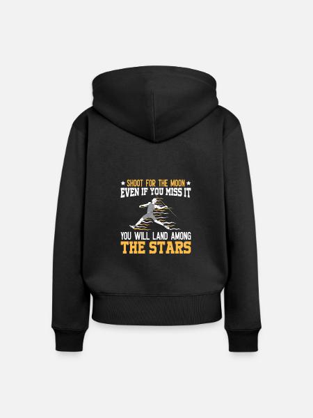 Speerwurfstrecker Leichtathletik Speerwerfer - Frauen Premium Bio Zip Hoodie - Schwarz