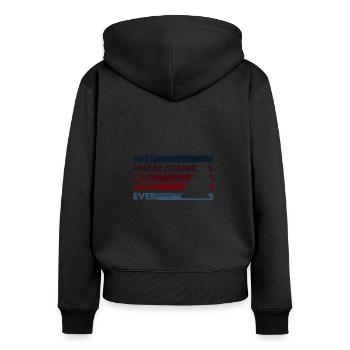 Beste Mutter Aller Zeiten - Himalaya-Katze - Frauen Premium Bio Zip Hoodie - Schwarz - Hinten - Julia (174cm)