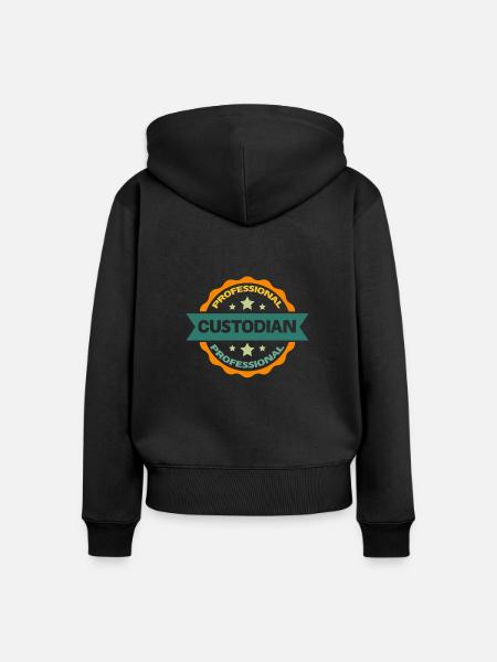 Professioneller Verwalter - Frauen Premium Bio Zip Hoodie - Schwarz