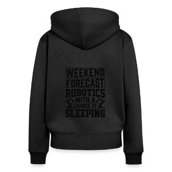 Robot Programmer Automation Technician - Women's Premium Organic Zip Hoodie - black - Back - Julia (174cm)