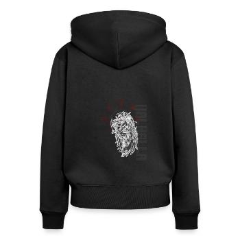 Celtic Vikinger Vegvisir compas Vikings - Sweat à capuche zippé Premium bio Femme - noir - Dos - Julia (174cm)
