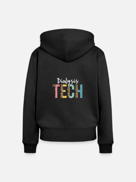 Dialysetechnik, Hämodialysetechniker, Nephrologie - Frauen Premium Bio Zip Hoodie - Schwarz