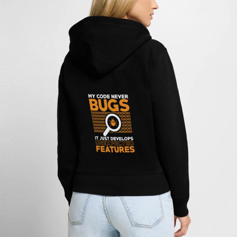 Programmer Developer Coder Code Women's Premium Organic Zip Hoodie