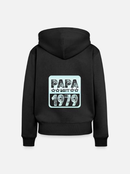 1979 1979 - Frauen Premium Bio Zip Hoodie - Schwarz