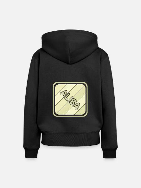 Alisa als Mädchenname - Frauen Premium Bio Zip Hoodie - Schwarz