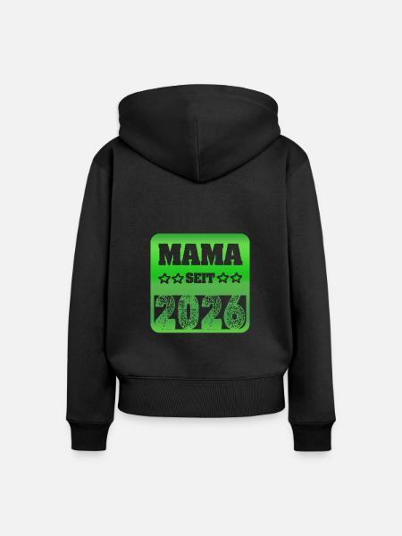 2026 2026 - Frauen Premium Bio Zip Hoodie - Schwarz