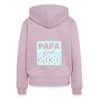2030 - Women's Premium Organic Zip Hoodie - dusky pink - Back - Julia (174cm)